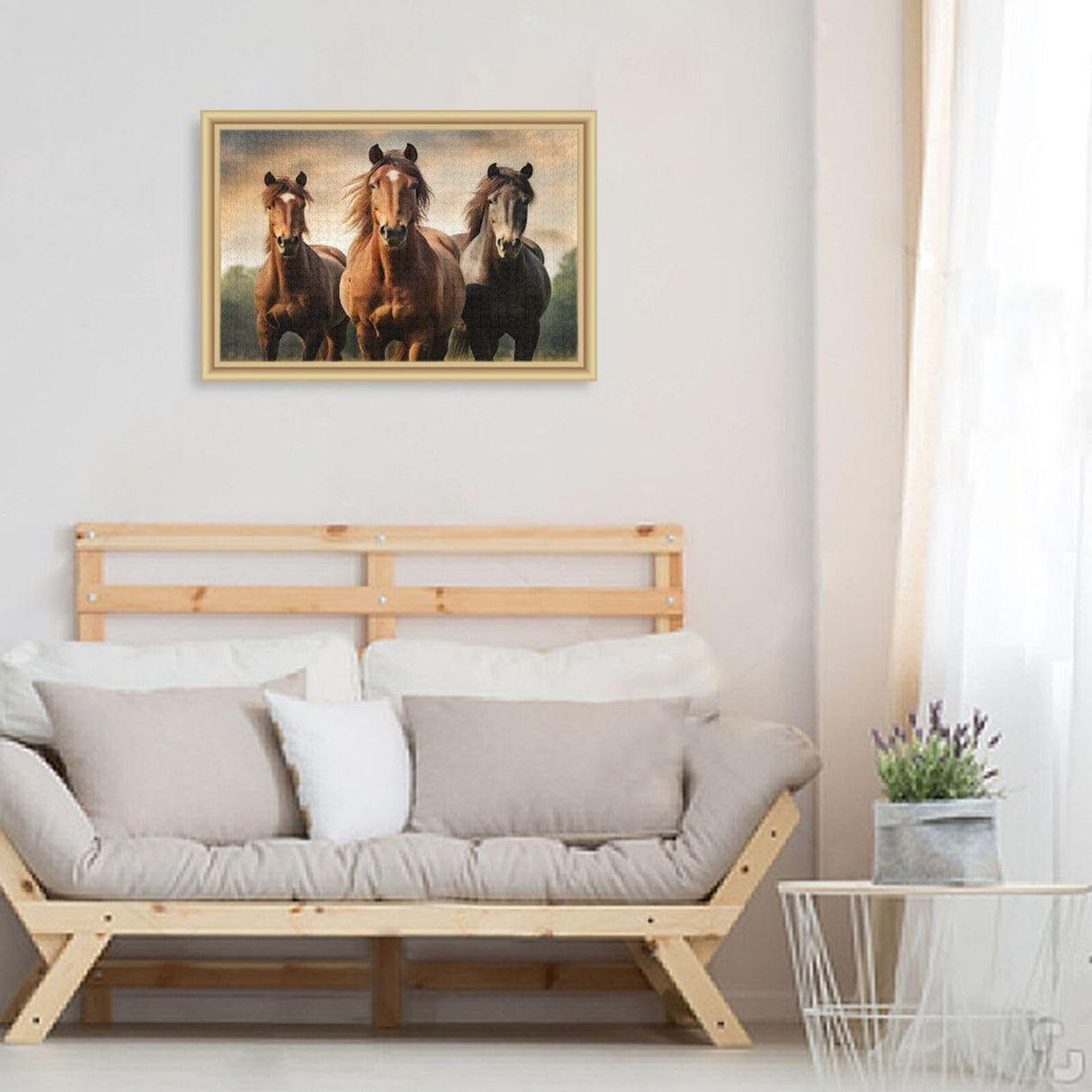 GOODOLD Horse Puzzles for Adults and Kids 500 Pieces, Wooden Jigsaw Puzzles, Happy Family Games Ideal GOODOLD