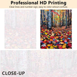 Paint by Number for Adult, Forest Paint by Numbers Kit for Adults Beginners, DIY Fallen Leaves Acrylic Painting on Canvas for Home Wall Decor, Maple Leaf Oil Painting for Gift 16"x20"(Frameless) TUMOVO