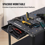 TROPOW Welding Table 36"x19", 5/8-inch Fixture Holes Steel Welding Workbench Table, 1200lbs Load Capacity Welding Table Portable Work Bench TROPOW