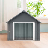 RYPetmia 34 X 38 X 35 Inches Dog House, Indoor Outdoor Doghouse for Medium Large Dogs, Weatherproof Puppy Shelter Sturdy and Long-Lasting Dog Houses RYpetmia