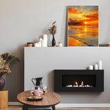 RYMILIE 5D Diamond Painting Kits for Adults - Sunset Beach Diamond Art Kits for Beginner,DIY Full Drill Diamond Dots Crystal Craft Kits for Home Wall Decor Gifts 12x16in RYMILIE