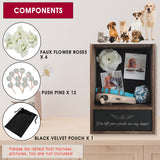 J JACKCUBE DESIGN Pet Memorial Shadow Box, Memorial Gift Frame Pet Urn for Ashes Display Case for Dogs & Cats Remembrance Memory Keepsake -MK1077A J JACKCUBE DESIGN