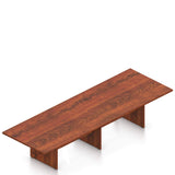 Offices To Go 12 FT Contemporary Rectangular Conference Room Table in (Merican Dark Cherry) Offices To Go