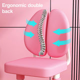 JENPECH Kids Study Table and Chair Set, Height Adjustable Kids Study Desk with Cartoon Pattern, Widened Tabletop, Back Support & Spine Protect, Prevent Myopia, for Boys & Girls (blue2) JENPECH