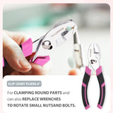 KingTool 149-Piece Pink Tool Kit - Basic Home Repair Tool Set, Small Tool Kit with Plastic Toolbox, Perfect for Women, Office & College Repairs KingTool