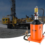 VEVOR Grease Pump, 5 Gallon Air Grease Pump with 13 ft High Pressure Hose and Grease Gun, 20L Pneumatic Grease Pump with Wheels, Portable Lubrication Grease Pump VEVOR