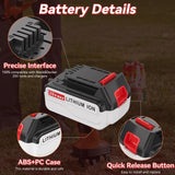 20V 6.0Ah LBXR20 Replacement for Black and Decker 20V Lithium Battery LB20 LST220 LBX20 LBXR2020-OPE LBXR20B-2 LB2X4020 2Packs Hastia