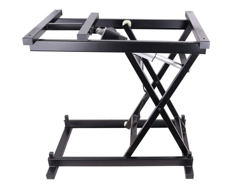 ECLV 30'' Electric Manual Control Dining Table Coffee Table Lift,Black,110V-240V,Working Platform Computer Desk Electronic Scissor Lift with 2 USB Charger Ports,200LBS Weight Capacity ECLV