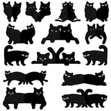 Saillong 12 Pcs Black Cat Diamond Painting Bookmark Cute Cat Diamond Art Kits for Aldults Animal Magnetic Bookmark 5D Rhinestone Magnetic Book Page Clips for Reading Lover Gifts Office Home DIY Crafts Saillong