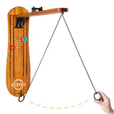 SITOO Ring Toss Game for Adults, Outdoors Games, Wall Mounted Hook and Ring Game with Foldable Arm (Wood) SITOO