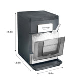 Frigidaire Gallery, 33 Lbs. Countertop Ice Maker, Nugget Shaped Ice, Stainless Steel Trim, Black Frigidaire
