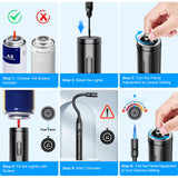 TOPKAY Torch Lighter Refillable Butane Lighter Long Flexible Neck Multipurpose Lighter for Candles Grill BBQ Fireplaces Kitchen Camping (No Prefilled) TOPKAY