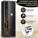 Tepafac Fireproof 7-8 Rifle Gun Safe Gun Cabinet with Removable Shelf, 51" Deeper Long Gun Safes for Home Rifle and Pistols with Silent Mode, Anti-Theft Large Gun Safes for Rifles and Shotguns Tepafac