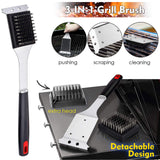 HaSteeL BBQ Grill Accessories Set of 7, Stainless Steel Grilling Tools Set with Storage Bag, Heavy Duty Grill Spatula, Tong, Fork, Basting Brush, Cleaning Brush, Dishwasher Safe & Man’s Gift HaSteeL