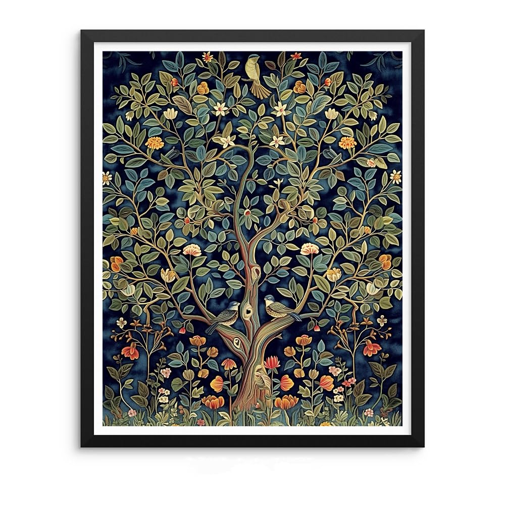 Natuyalo Paint by Numbers Kit for Adults, Paint by Numbers for Beginner Tree, Paint by Number for Adults, Plant DIY Paint by Number for Gift Home Wall Decor 16x20 Inch Natuyalo