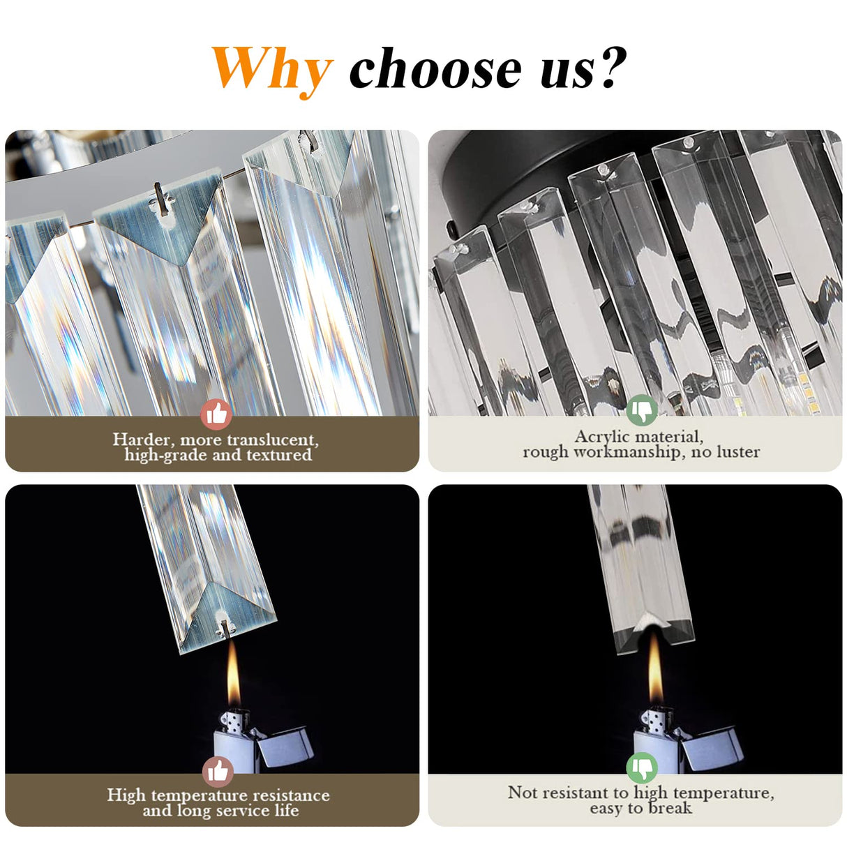 Modern Crystal Ceiling Light Fixture, BUXVRCS Mini Flush Mount Crystal Chandelier, H 5.89'' x W 8.66'' Small Crystal Ceiling Fixtures for Hallway Bedroom Bathroom G9 Socket BUXVRCS