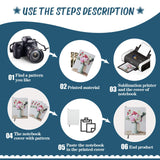 Zonon 2 Pcs Sublimation Journal Blank Notebooks A6 190 Pages Thick Faux Leather Notebooks Sublimation Notebooks Leather Sublimation Journal Notebooks for School Office Supplies, White Zonon