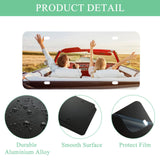 MUXHEL 15 Pcs Sublimation Blank License Plate, 12"×6" Black Aluminum Alloy Automotive License Plate Tag for Custom Design Work and DIY MUXHEL