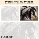 TUMOVO Native American Horse Paint by Number Kits, Paint by Numbers for Adults Kids Beginner, Indians War Horse Oil Painting by Numbers on Canvas with Brushes and Pigment, 16x20 Inch TUMOVO