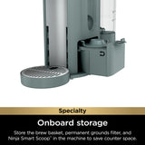 Ninja Pods & Grounds Specialty Single-Serve Coffee Maker, K-Cup Pod Compatible, Built-In Milk Frother, 6-oz. Cup to 24-oz. Travel Mug Sizes, Iced Coffee Maker, 1550 watts, Sage Green, PB051SG Ninja