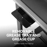 Royal Gourmet 4-Burner Propane Gas Grill with Warming Rack, Outdoor BBQ Grill with 34,000 BTUs Output for Patio Garden Barbecue Grilling, Black & Silver Royal Gourmet