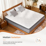 Sweetnight California King Mattress,10 Inch Hybrid Mattress with Individual Pocketed Coils for Pressure Relief & Motion Isolation, Nimbus Sweetnight