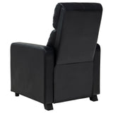 Coaster Home Furnishings - Toohey - Leatherette Upholstered Push Back Recliner Chair with Plush Headrests, Padded Armrests, and Pocket Coil Cushions - Living Room - 30-Inch - Black - 600181 Coaster Fine Furniture
