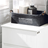 SoBuy Small Laundry Hamper Cabinet Tilt-Out, Bathroom Chest Storage Unit with Drawer, Hidden Basket White BZR110-W SoBuy