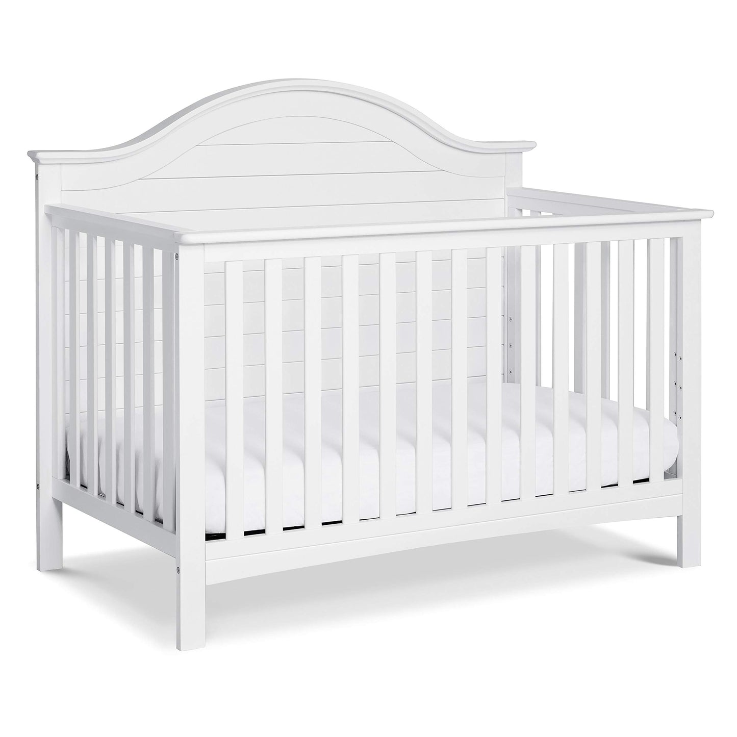 Carter's by DaVinci Nolan 4-in-1 Convertible Crib in White, Greenguard Gold Certified, 1 Count (Pack of 1) - WoodArtSupply