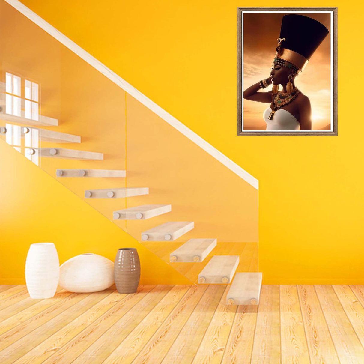 Bimkole 5D Diamond Painting Kits African American Women, Full Drill Exotic Beauty Paint with Diamonds Art DIY Rhinestone Embroidery by Number Kits Cross Stitch Home Wall Craft Decoration(12x16inch Bimkole