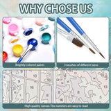 Yunruily Paint by Numbers Adults Bookshop-Paint by Numbers Kits for Adults,Paint by Numbers for Adult Canvas for Gifts Home Wall Decor(16x20inch) Yunruily