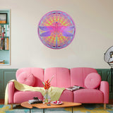 Bgraamiens Puzzle-Zentangle Dragonfly-1000 Pieces Vivid Dragonfly Round Mandala Puzzle Color Challenge Jigsaw Puzzles Bgraamiens