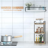 CeleVista Corner Bathroom Counter Organizer, 3 Tier Bathroom Storage Countertop for Skincare, Sink Shelf for Kitchen Decor, Vanity, Dresser, Makeup, Gift(Rustic Brown) CeleVista