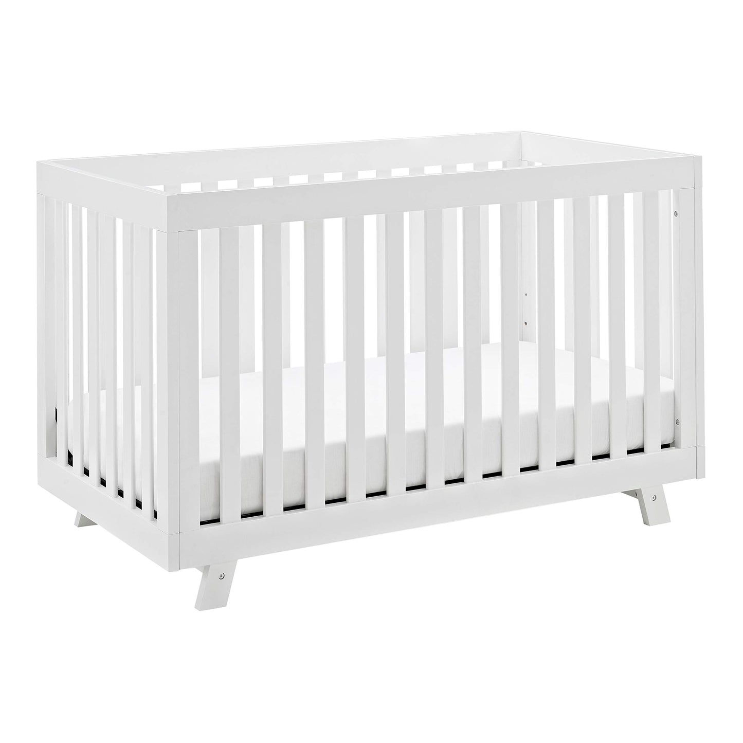 Storkcraft Beckett Convertible Crib (White) – Converts from Baby Crib to Toddler Bed and Daybed, Fits Standard Full-Size Crib Mattress, Adjustable Mattress Support Base - WoodArtSupply