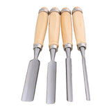 4PCS Semicircle Wood Carving Hand Chisel Tool Set Woodworking Gouges Homeswitch