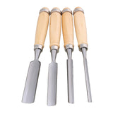 Semicircle Chisel Inner Edge Woodworking Gouge for Carpenter Wood Hand Chisel Tool Pack of 4 Etfbuy
