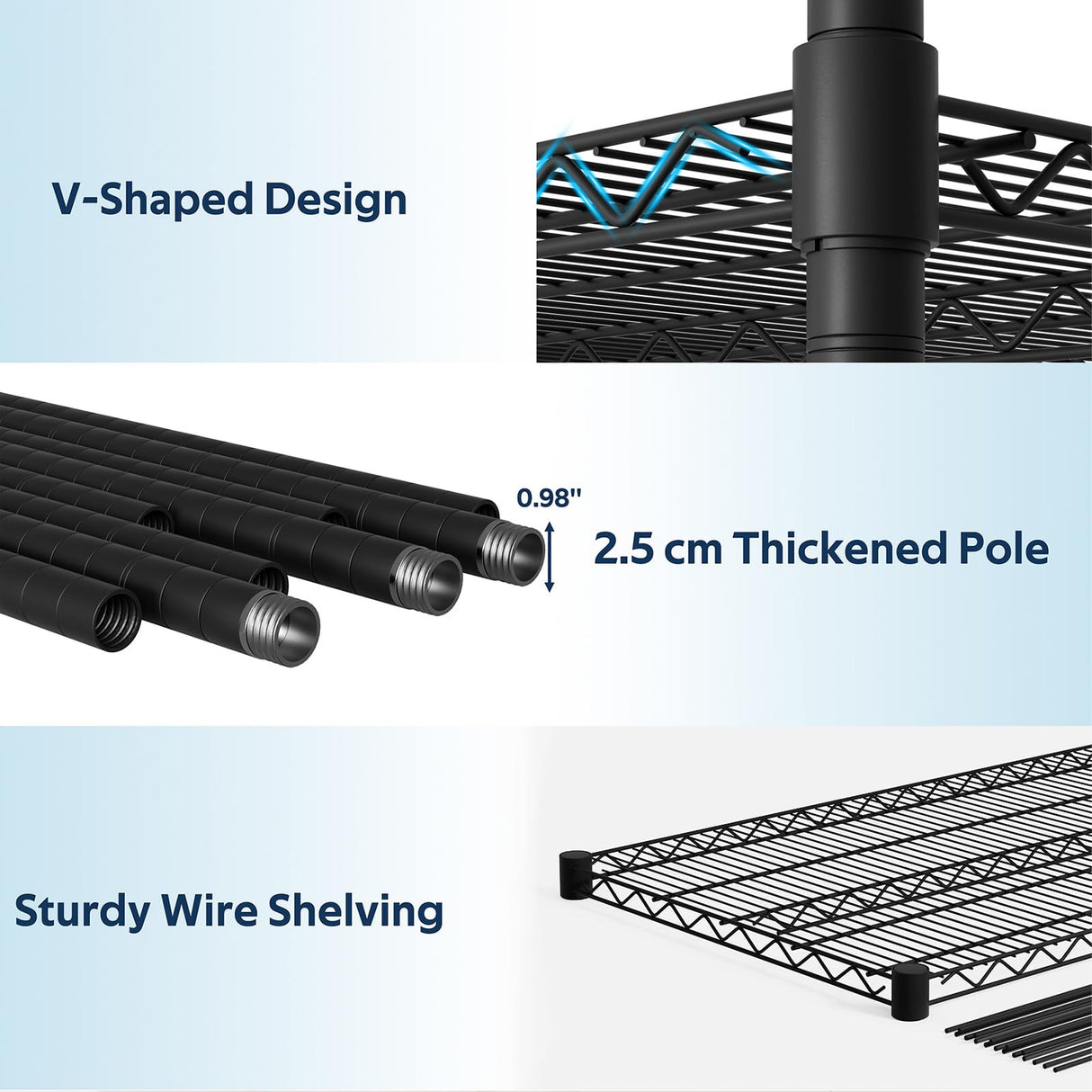 Whitmor 4 Tier Storage Shelves with Wheels, Heavy Duty Metal Shelving Unit, 625 lbs Capacity per Shelf, 2500 lbs Total for Kitchen, Garage, Plant, 55" L x 24" W x 72" H, Black Whitmor