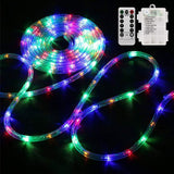 Bebrant LED Rope Lights Battery Operated String Lights-40Ft 120 LEDs 8 Modes Outdoor Waterproof Fairy Lights Dimmable/Timer with Remote for Camping Party Garden Holiday Decoration Bebrant