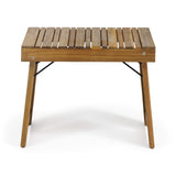 Christopher Knight Home Hilton Outdoor Acacia Wood Folding Side Table, Teak Finish Christopher Knight Home