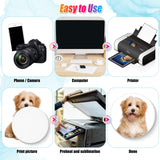 Tioncy 72 Pieces Square Hexagon Round Sublimation Coasters Blanks White Glazed Ceramic Coasters with Cork Backing Pads Heat Transfer for DIY Crafts Painting Home Tioncy