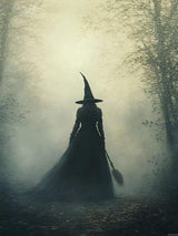 EATUKYIC 5D Diamond Painting Kit Enchanted Witch of The Forest Diamond Kit, Diamond Art Landscape DIY Full Diamonds, Crystal Craft Cross Stitch Wall Decoration 12x16 Inch EATUKYIC