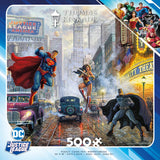 Ceaco - Thomas Kinkade - DC Comics - Justice League - Batman, Superman, and Wonder Woman: The Trinity - 500 Piece Jigsaw Puzzle Ceaco