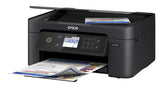Epson Expression Home XP-4105 Wireless All-in-One Color Inkjet Printer, Black - Print Copy Scan - 10.0 ppm, 5760 x 1440 dpi, 2.4" LCD, Auto 2-Sided Printing, Voice Activated, DAODYANG Printer_Cable Epson