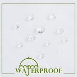 RYB HOME 2 Panels Porch Screen Mesh Outdoor Curtains Lightweight Mosquito Netting for Patio Gazebo Pool Hut Bug Garden Netting Size Adjustable, White, 118 inches Wide x 84 inches Long RYB HOME