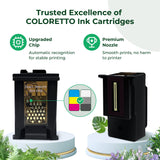 COLORETTO Remanufactured Printer Ink Cartridge Replacement for Canon PG-240XXL CL-241XL 240XL 241XL Combo Pack to use with PIXMA MG3620 MG3600 TS5120 MG2120 MG3520 MX452 MX432 MX512 (1 Black+1 Color) COLORETTO