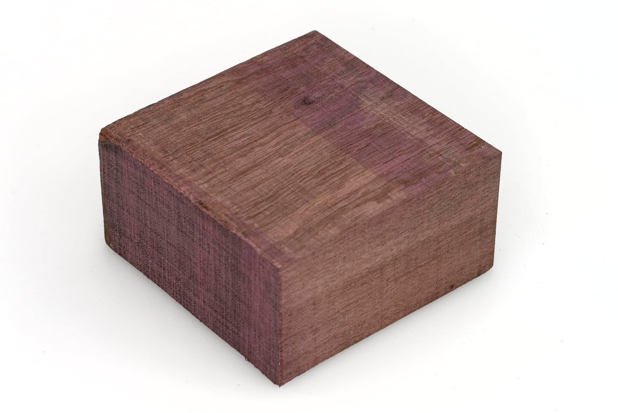Exotic Wood Zone Purpleheart Unfinished Wood Bowl Blanks (4" x 4" x 2") Exotic Wood Zone