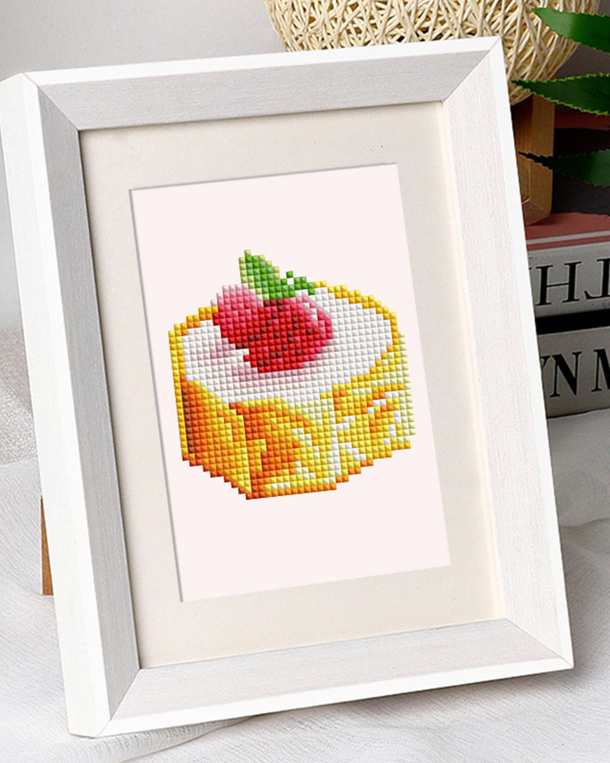 PeakLuv 12 Pcs Small Diamond Art Kits, Cake Mini Diamond Painting Kits for Adults Beginners, 5D DIY Square Drill Diamond Dots, Quickly Finishable Mini Gem Art for Home Wall Desktop Decor, 6X7in PeakLuv