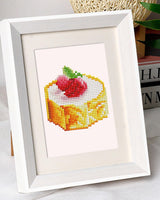 PeakLuv 12 Pcs Small Diamond Art Kits, Cake Mini Diamond Painting Kits for Adults Beginners, 5D DIY Square Drill Diamond Dots, Quickly Finishable Mini Gem Art for Home Wall Desktop Decor, 6X7in PeakLuv