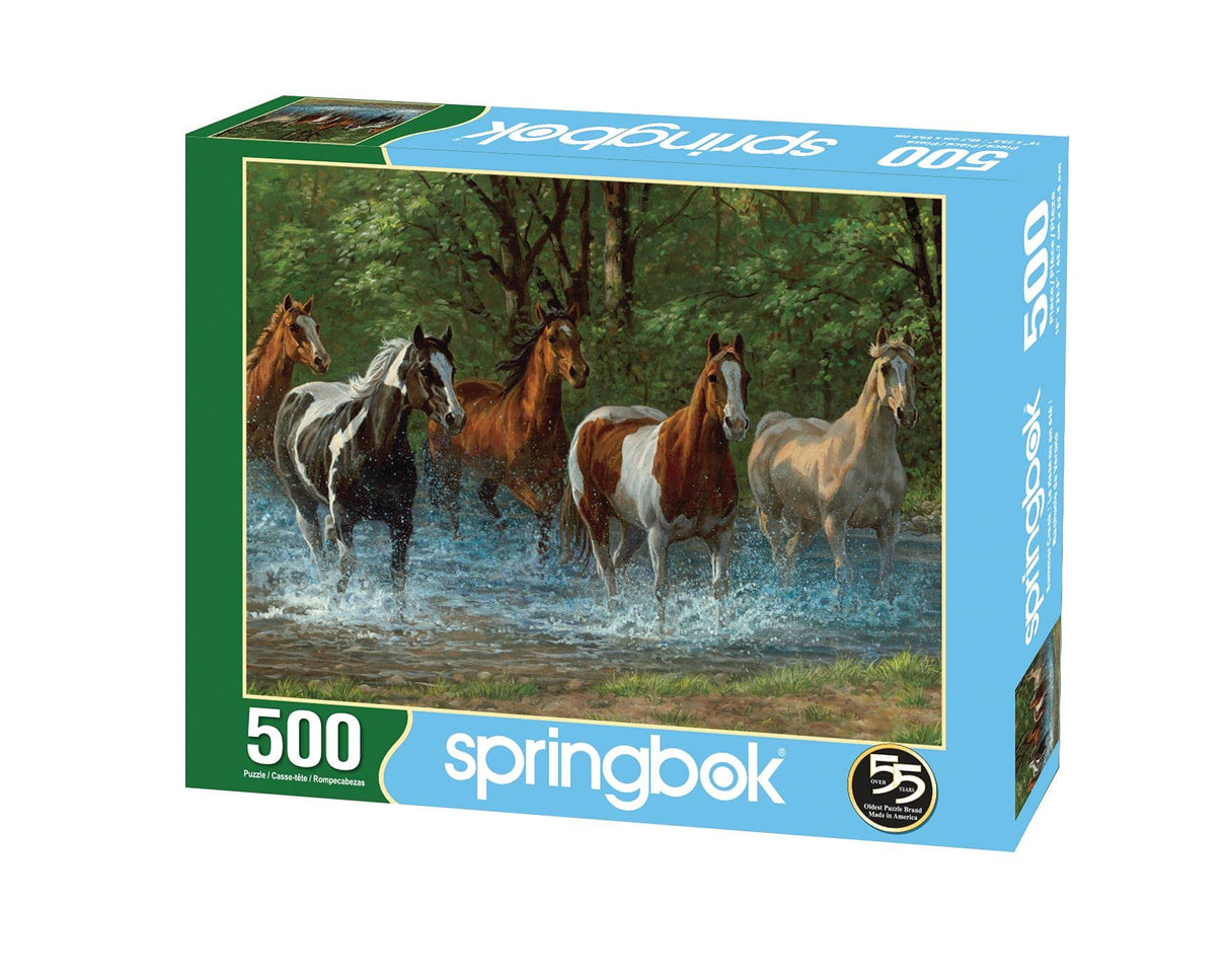 Springbok 500 Piece Jigsaw Puzzle Summer Creek Multi, Large/18 x 23.5" Springbok