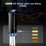Inkbird WIFI Sous Vide Machine ISV-100W, 1000 Watts Sous-Vide Cooker Immersion Circulator with 14 Preset Recipes on APP & Calibration Function, Thermal Immersion, Fast-Heating with Timer |Best Gift Inkbird